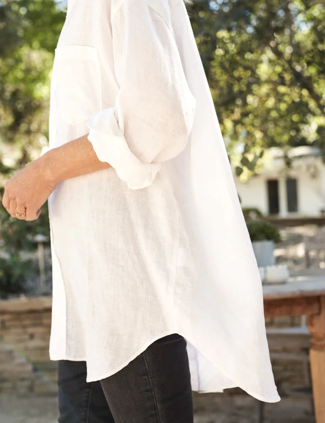 Frank & Eileen Mackenzie | White Linen – Cat & Kate Boutique