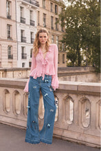 Load image into Gallery viewer, Loveshackfancy Dessa Bow Jeans | Obsidian Blue