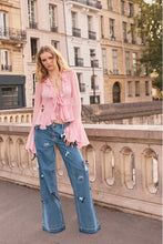 Load image into Gallery viewer, Loveshackfancy Dessa Bow Jeans | Obsidian Blue