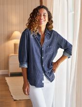 Load image into Gallery viewer, Frank & Eileen | Eileen Relaxed Button-Up Shirt Vintage Dark Indigo Wash