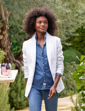 Load image into Gallery viewer, Frank &amp; Eileen Dublin Tailored Blazer | White Performance Linen