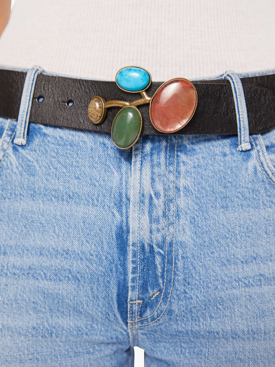 FINAL SALE Mother Denim The Jewelry Box Belt | Black & Brown  display picture 1