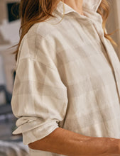 Load image into Gallery viewer, Frank & Eileen Shirley Oversized Button-Up Shirt | Cream & Camel Plaid Flannel