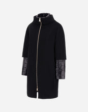 Load image into Gallery viewer, Herno Coat In Luxury Wool & Nylon Ultralight | Black