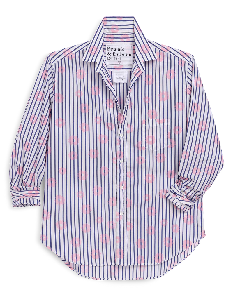 Frank & Eileen | Eileen Relaxed Button-Up Shirt | Pink Flowers