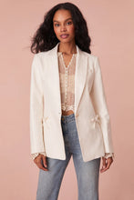 Load image into Gallery viewer, Loveshackfancy Lamia Tailored Suit Jacket | Antique White