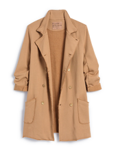 Load image into Gallery viewer, Frank & Eileen Belfast Trench Sweatshirt Trench Coat | Camel