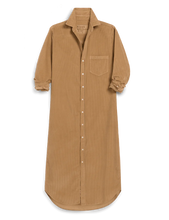 Load image into Gallery viewer, Frank & Eileen Rory Maxi Shirtdress | Italian Corduroy Camel