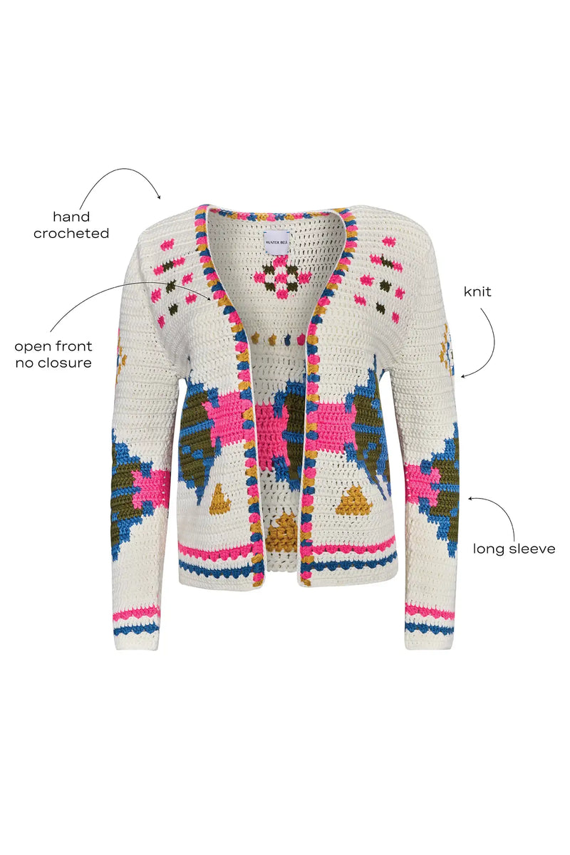 FINAL SALE Hunter Bell Callen Cardigan | Pink Multi – Cat & Kate