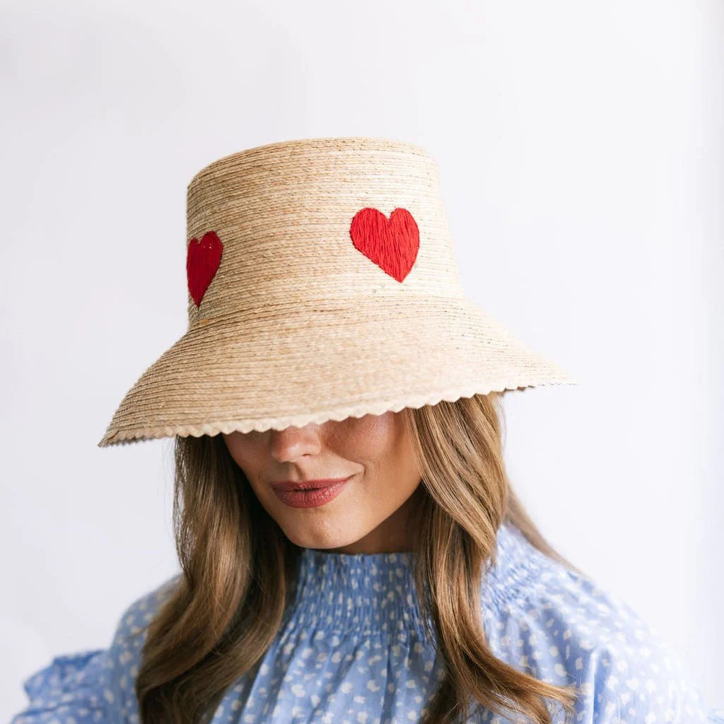 ☆THE GREATEST☆ Heart Knit Bucket Sunshine Tienda Heart Bucket Hat – Cat & Kate Boutique