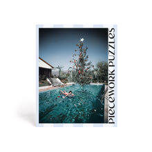 Load image into Gallery viewer, Piecework Puzzle Christmas Swim By Slim Aarons Puzzle