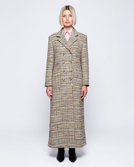 Mirto Multi-Color Tweed Coat