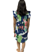Load image into Gallery viewer, Crane Chinoiserie Shirt Dress | Navy