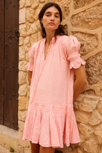 Load image into Gallery viewer, Oliphant Smocked Drop Mini | Bahama Pink