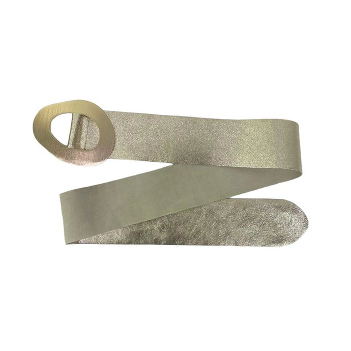 Italian Leather Ciara Belt | Gold