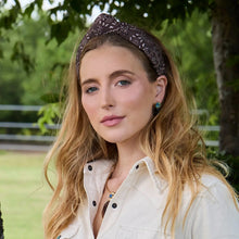 Load image into Gallery viewer, Lele Sadoughi Saddle Brown Knotted Bandana Headband