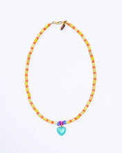 Load image into Gallery viewer, Gather Goods Mini Turquoise Heart Necklace