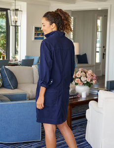 Frank & Eileen Southern Ireland Utility Mini Dress | Navy