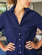 Load image into Gallery viewer, Frank &amp; Eileen Southern Ireland Utility Mini Dress | Navy