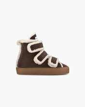 Load image into Gallery viewer, Inuikii Shearling Velcro High Wedge Ankle Boots