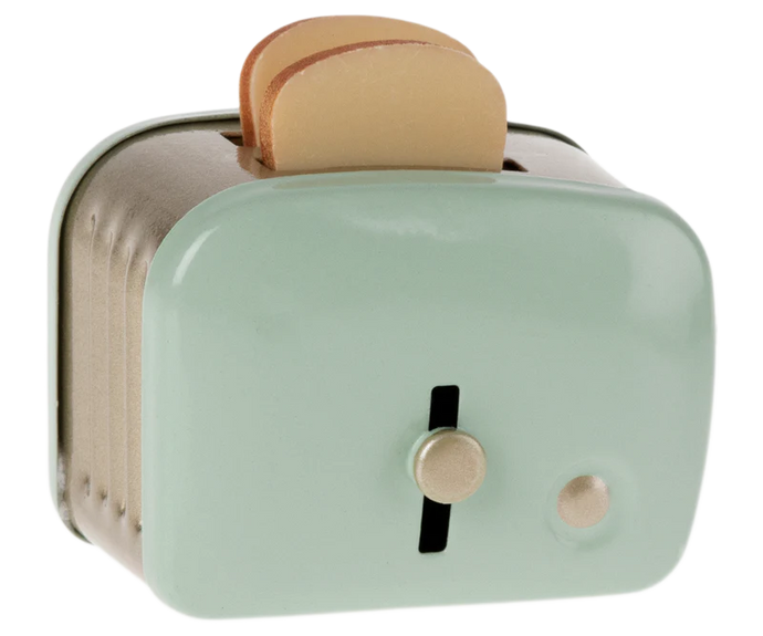 Maileg Miniature Toaster With Bread~Mint