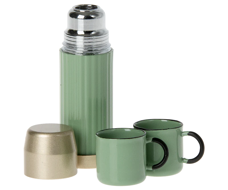 Maileg Thermos and Cups~Mouse~Mint