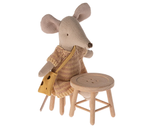 Maileg Table and Stool Set Mouse