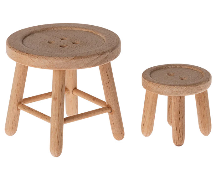 Maileg Table and Stool Set Mouse