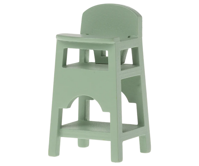 Maileg High Chair Baby Mouse | Mint