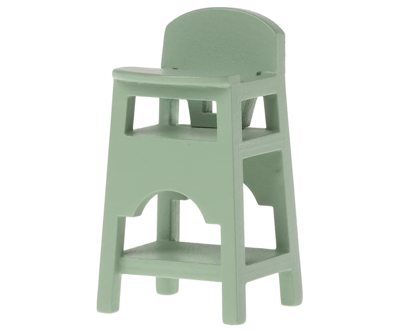 Maileg High Chair Baby Mouse | Mint