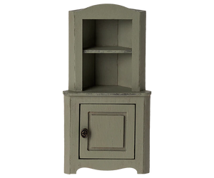 Maileg Corner Cabinet,Mouse Light Green