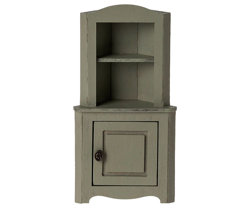 Maileg Corner Cabinet,Mouse Light Green