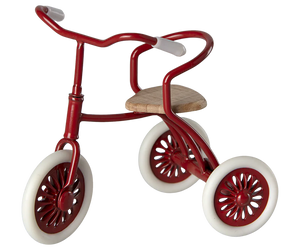 Maileg Abri a tricycle, Mouse Red