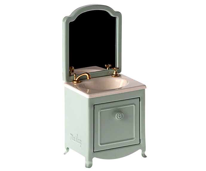 Maileg Sink Dresser Mouse~Mint