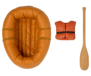 Maileg Rubber Boat~Mouse~Dusty Yellow