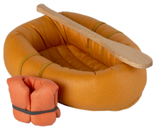 Load image into Gallery viewer, Maileg Rubber Boat~Mouse~Dusty Yellow
