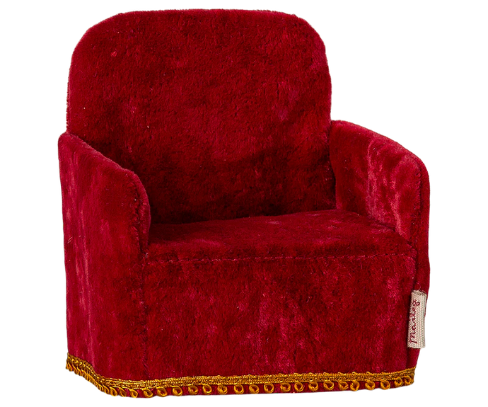 Maileg Chair, Mouse - Red