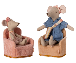 Maileg Folding Chair~Mouse~Rose