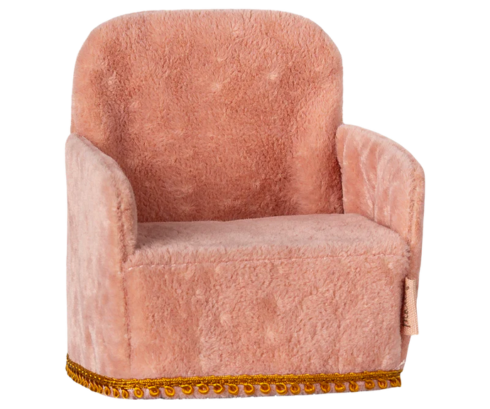 Maileg Folding Chair~Mouse~Rose
