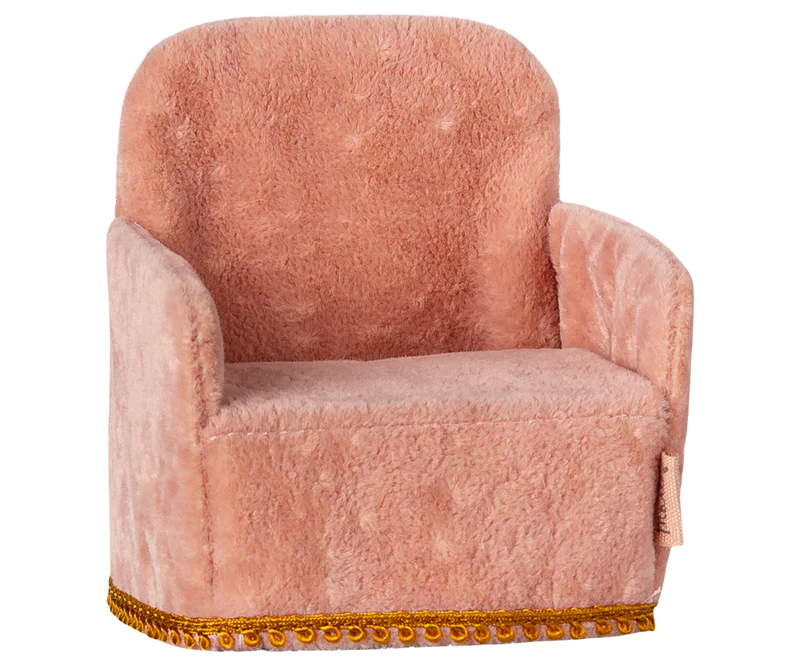 Maileg Folding Chair~Mouse~Rose