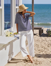 Load image into Gallery viewer, Frank &amp; Eileen Patty Short-Sleeve Popover Henley | Yacht Stripe