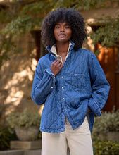 Load image into Gallery viewer, Frank &amp; Eileen | Eileen Jacket Quilted Shirt Jacket | Distressed Indigo Wash