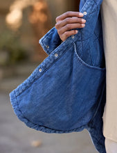 Load image into Gallery viewer, Frank &amp; Eileen | Eileen Jacket Quilted Shirt Jacket | Distressed Indigo Wash