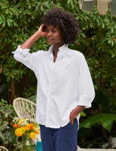 Load image into Gallery viewer, Frank &amp; Eileen | Eileen Ruffle Ruffle Collar Button-Up Shirt | White