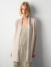 Load image into Gallery viewer, White &amp; Warren Essential Cashmere Trapeze Cardigan | Sand Wisp Heather