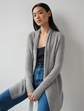 Load image into Gallery viewer, White &amp; Warren Essential Trapeze Cardigan | Grey