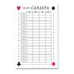Canasta Score Notepad