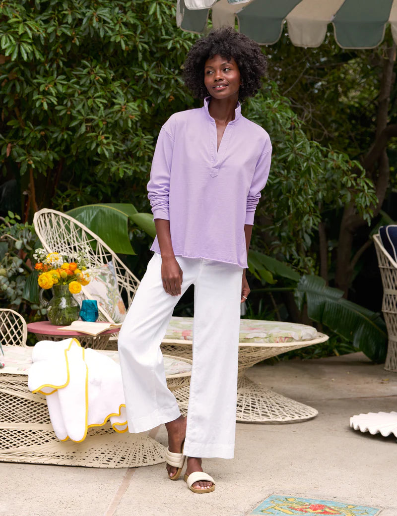 Frank & Eileen Patrick Popover Henley | Heritage Jersey Violet