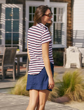 Load image into Gallery viewer, Frank &amp; Eileen Charlotte Perfect Polo | White, Red, &amp; Navy Stripe
