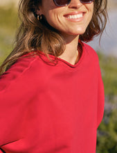 Load image into Gallery viewer, Frank &amp; Eileen Olive Original Capelet Triple Fleece | Double Decker Red
